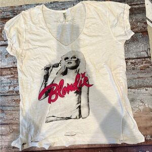 Gypsy Junkies Blondie Graphic White Women's Tee